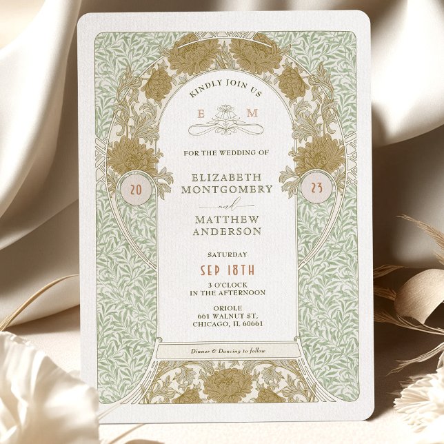 Chrysanthemum Wedding Invitations William Morris (Creator Uploaded)