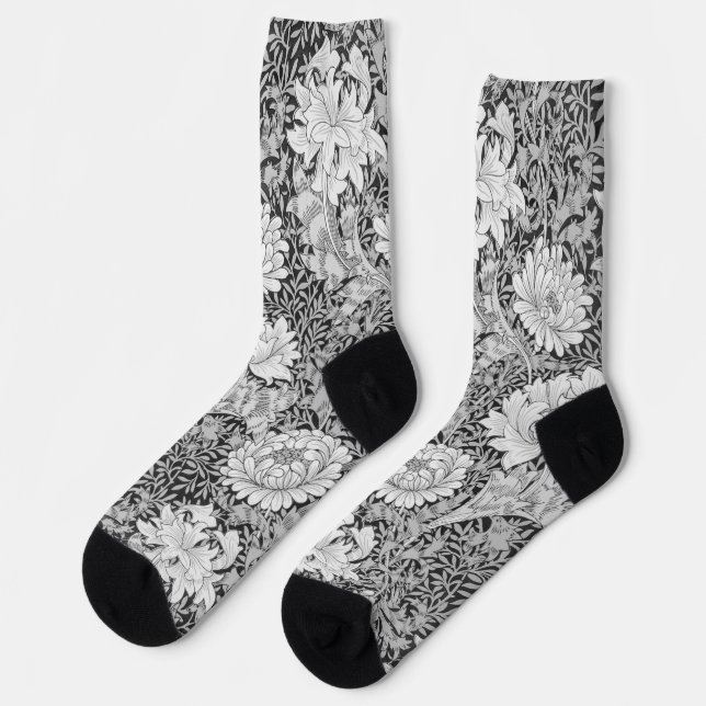 Chrysanthemum, William Morris Socks (Left)