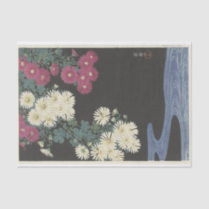 Chrysanthemums and Running Water by Ohara Koson Tissue Paper