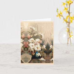Chrysanthemums, anniversary card