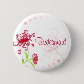 Chrysanthemums Bridesmaid/Bestman Badge