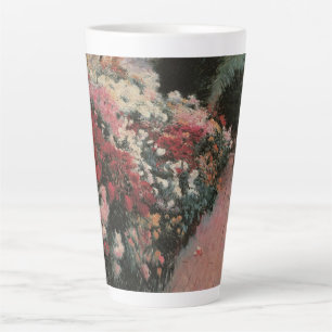 Chrysanthemums by Dennis Bunker Miller, Fine Art Latte Mug