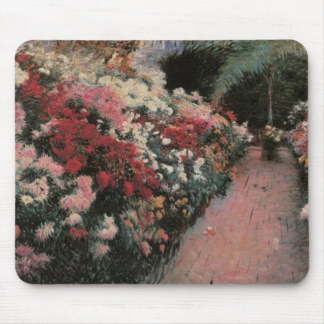 Chrysanthemums by Dennis Bunker Miller, Fine Art Mouse Mat (Front)