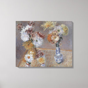 Chrysanthemums by Gustave Caillebotte Canvas Print