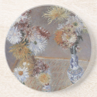 Chrysanthemums by Gustave Caillebotte Coaster