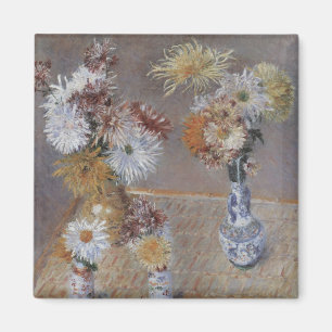 Chrysanthemums by Gustave Caillebotte Magnet