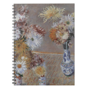 Chrysanthemums by Gustave Caillebotte Notebook