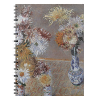 Chrysanthemums by Gustave Caillebotte Notebook