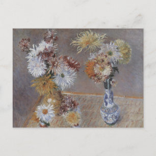 Chrysanthemums by Gustave Caillebotte Postcard