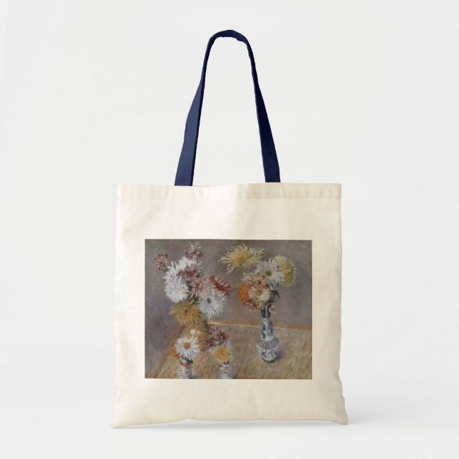 Chrysanthemums by Gustave Caillebotte Tote Bag (Front)
