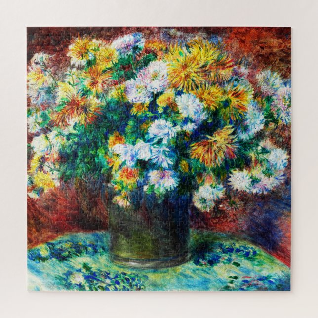 Chrysanthemums by Pierre-Auguste Renoir Jigsaw Puzzle (Vertical)