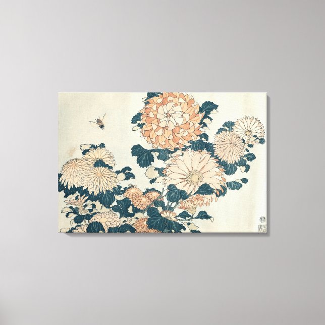 Chrysanthemums Canvas Print (Front)