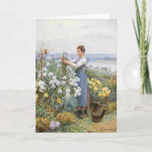 Chrysanthemums   Daniel Ridgway Knight Card