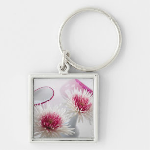Chrysanthemums Key Ring