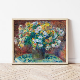Chrysanthemums   Renoir Poster