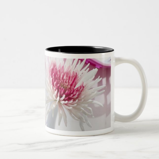 Chrysanthemums Two-Tone Coffee Mug (Right)