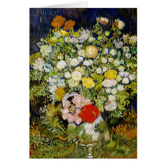 Chrysanthemums & Wild Flowers Van Gogh Fine Art (Front)