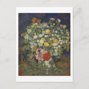 Chrysanthemums & Wild Flowers Van Gogh Fine Art Postcard