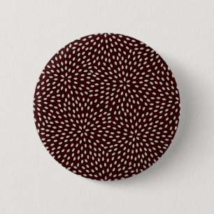 chrysanthenum - light 6 cm round badge