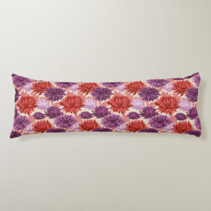 Chrysanths Bouquet Home Furnishings Retro Wedge Body Cushion