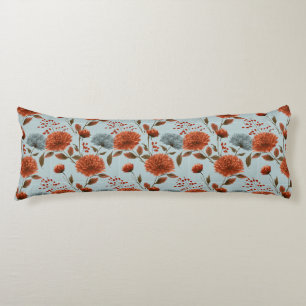 Chrysanths Garden Condo Decor Retro Travel Body Cushion