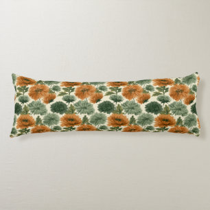 Chrysanths Print Bedroom Decor Boho Maternity Body Cushion