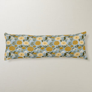 Chrysanths Texture Farmhouse Decor Elegant Memory Body Cushion