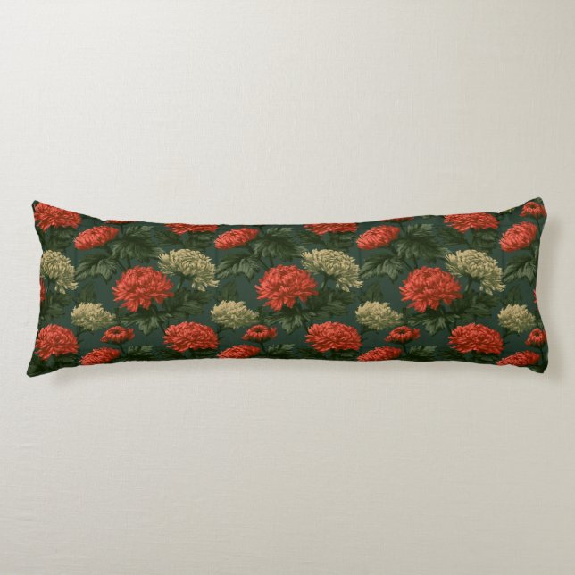 Chrysanths Texture Office Decor Artistic Down  Body Cushion (Front)
