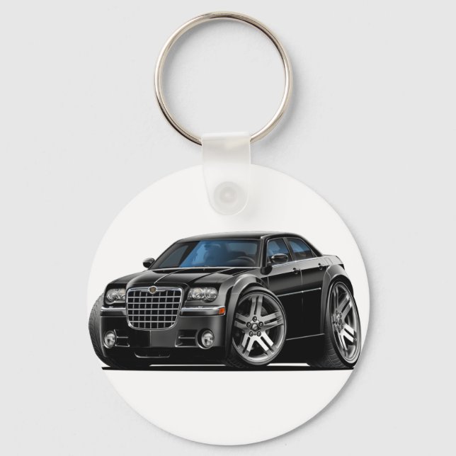 Chrysler 300 Black Car Key Ring (Front)