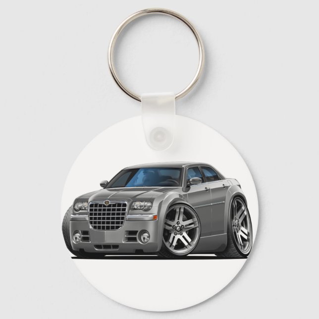 Chrysler 300 Grey Car Key Ring (Front)