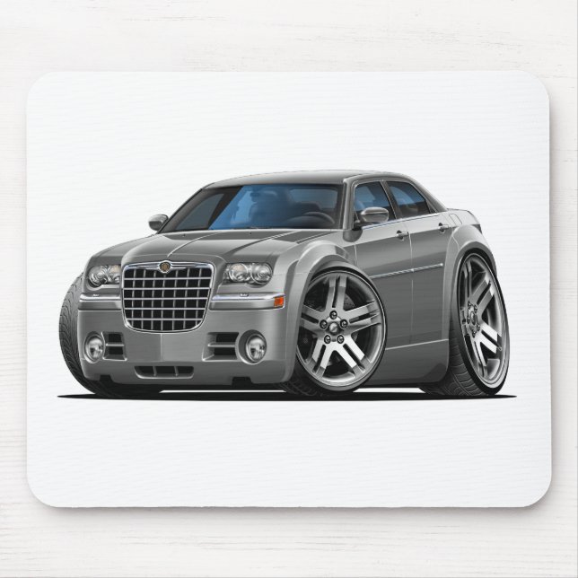 Chrysler 300 Grey Car Mouse Mat (Front)
