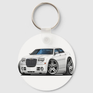Chrysler 300 White Car Key Ring