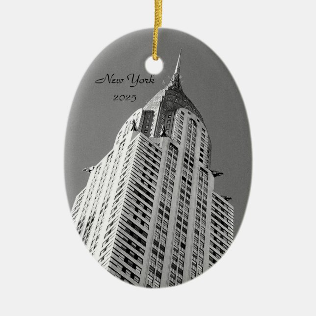 Chrysler Building 2025 Ornament (Front)