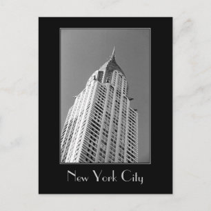 Chrysler Building B&W Postcard