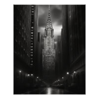 Chrysler Building Black and White 
