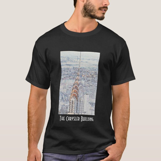 Chrysler Building Black T-Shirt (Front)