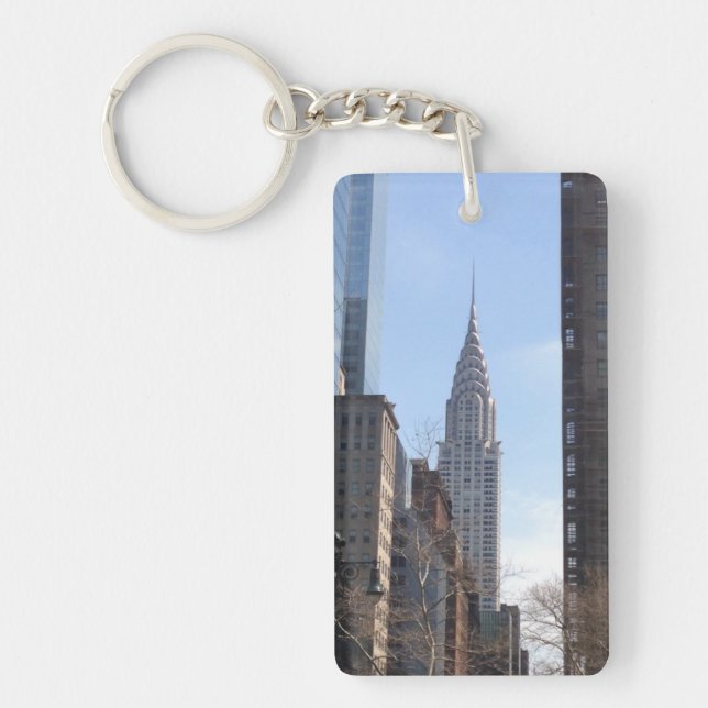 Chrysler Building New York City Skyscraper Midtown Key Ring (Front)