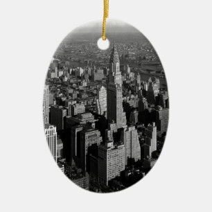 Chrysler Building New York Manhattan Ceramic Tree Decoration
