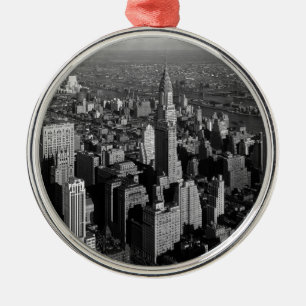 Chrysler Building New York Manhattan Metal Tree Decoration