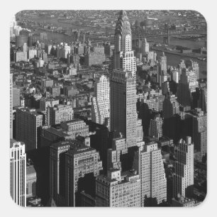 Chrysler Building New York Manhattan Square Sticker