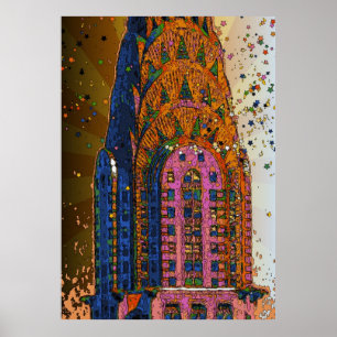 Chrysler Building Top Closeup #1 Poster