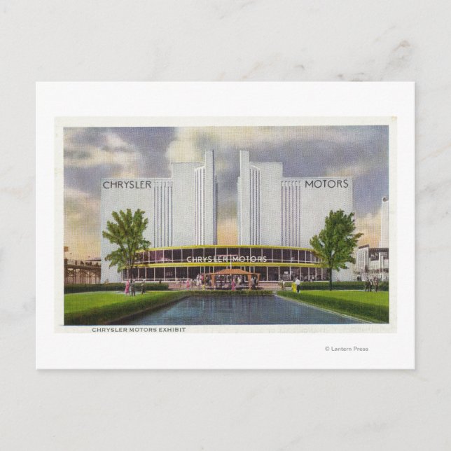 Chrysler Motors Exhibit, 1934 World's Fair Postcard (Front)