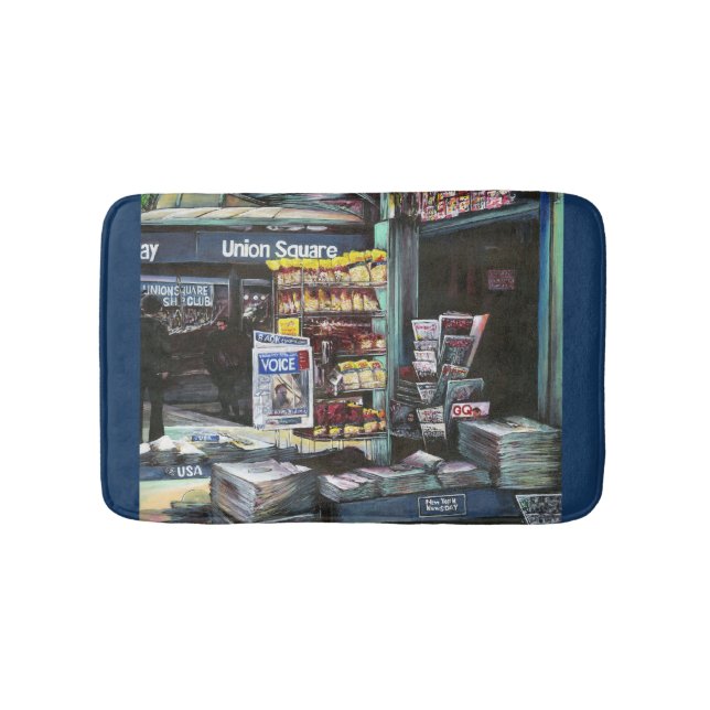 Chrysocolia Morning, Union Square, NYC Bath Mat (Front)