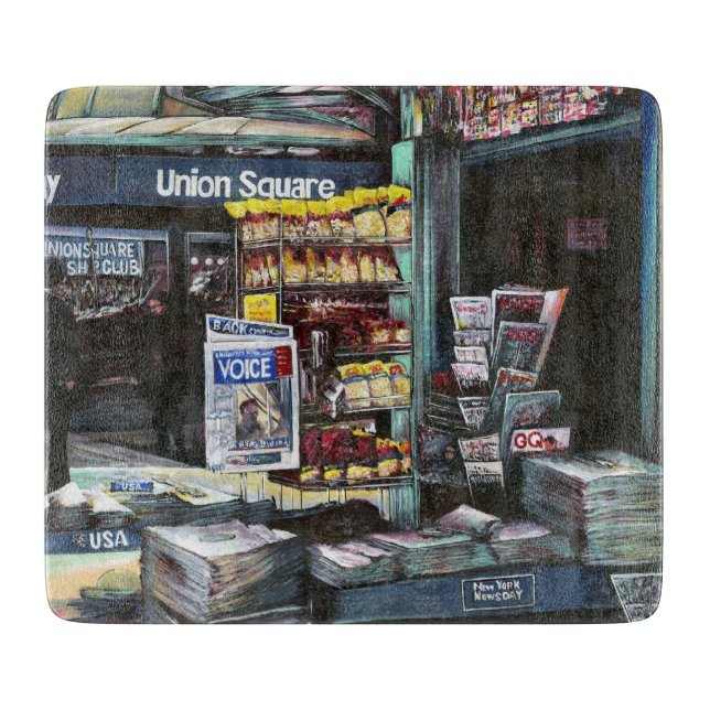 Chrysocolia Morning, Union Square, NYC Cutting Board (Front)