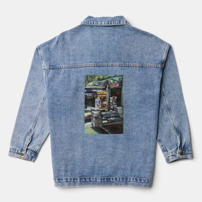 Chrysocolia Morning, Union Square, NYC Denim Jacket (Back)