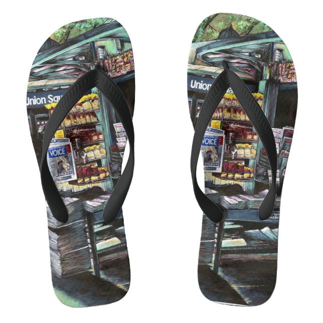 Chrysocolia Morning, Union Square, NYC Flip Flops (Footbed)