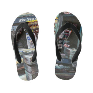 Chrysocolia Morning, Union Square, NYC Kid's Flip Flops