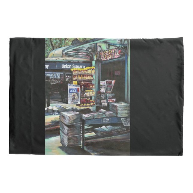 Chrysocolia Morning, Union Square, NYC Pillowcase (Back)