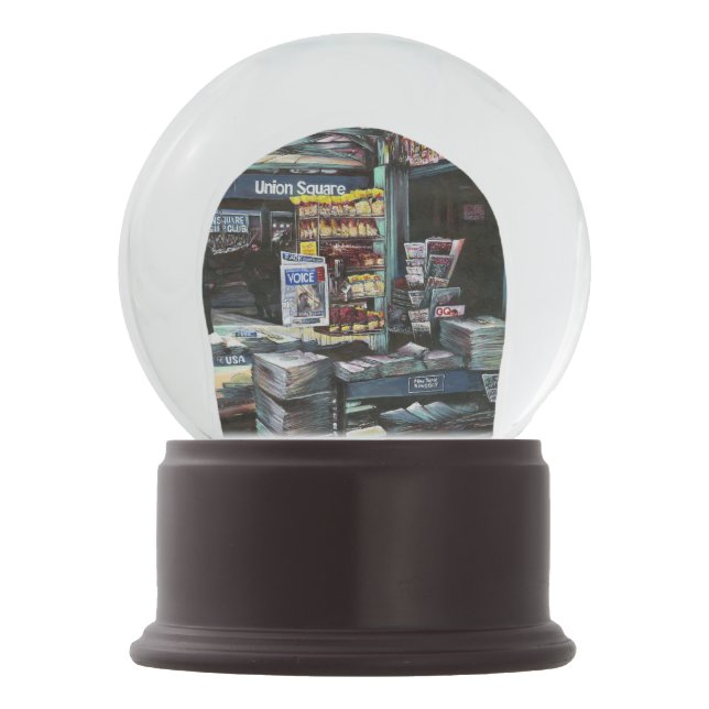 Chrysocolia Morning, Union Square, NYC Snow Globe (Front)