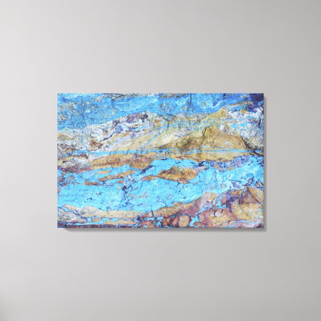 Chrysocolla (CuSiO3 Canvas Print (Front)